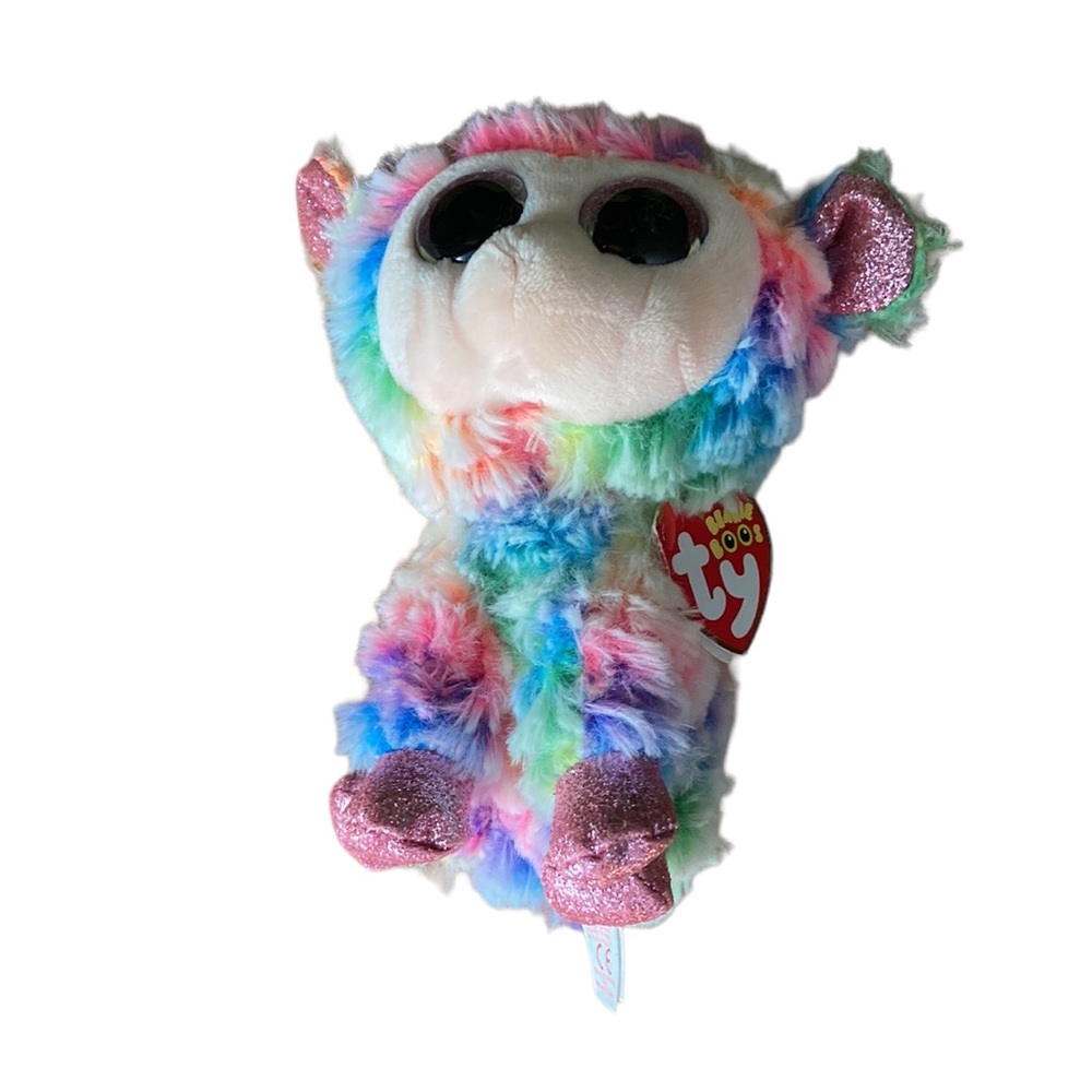 TY Beanie Boos Plush Daffodil Rainbow Lamb - Picture 15 of 15
